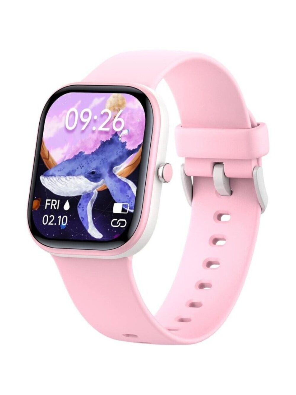 🆕 Kids Smart Watch Pink Fitness Activity Tracker Heart Rate Sleep Pedometers